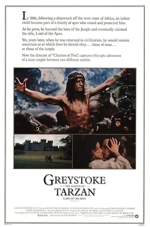 Greystoke: The Legend of Tarzan, Lord of the Apes film posteri
